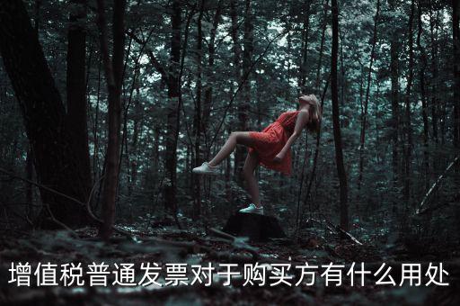 增值稅普通發(fā)票對(duì)于購(gòu)買方有什么用處
