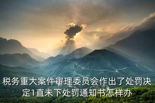 重大稅務(wù)案件審理委員會(huì)審什么，經(jīng)重大案件審理的稅務(wù)案件由哪一個(gè)部門移送