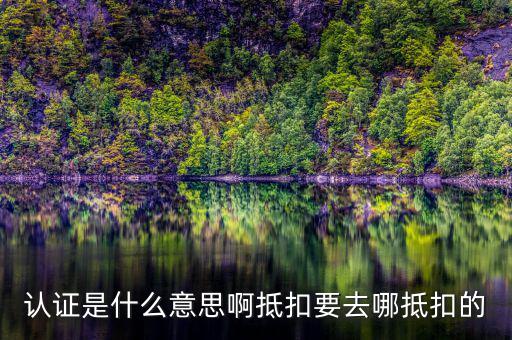 什么是發(fā)票認證抵扣，發(fā)票認證是什么意思