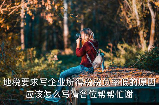 地稅的風險評定低是什么意思，地稅要求寫企業(yè)所得稅稅負率低的原因應該怎么寫請各位幫幫忙謝