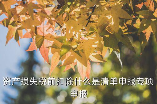匯算清繳中資產(chǎn)損失指什么，資產(chǎn)損失未報(bào)損匯算清繳怎樣做
