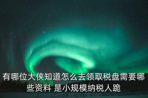 稅盤開通要什么資料，去稅務(wù)局辦理稅控盤需要什么資料流程怎么走呢
