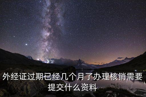 外經證過期已經幾個月了辦理核銷需要提交什么資料