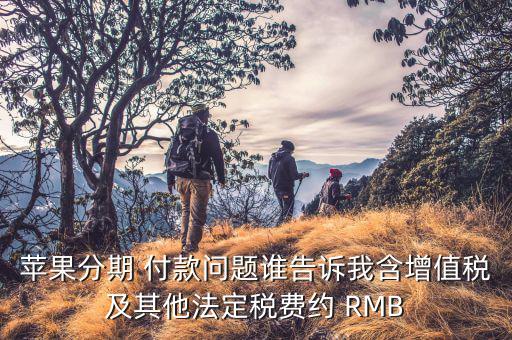分期付款增值稅是什么，蘋果分期 付款問題誰(shuí)告訴我含增值稅及其他法定稅費(fèi)約 RMB