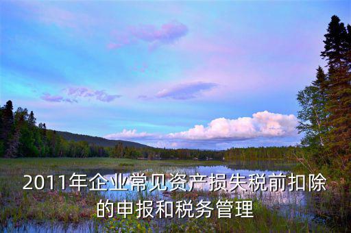 什么是資產(chǎn)損失屬于清單申報(bào)，資產(chǎn)損失稅前扣除什么是清單申報(bào)專(zhuān)項(xiàng)申報(bào)
