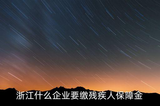 殘疾人保障金是什么行業(yè)要交，殘疾人就業(yè)保障金是每個企業(yè)都繳么