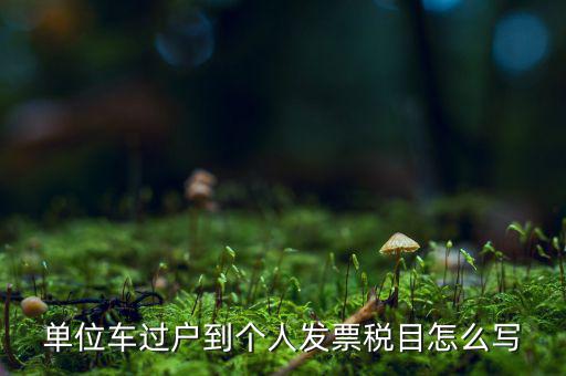 企業(yè)的車如何過戶給個(gè)人所得稅，單位車過戶到個(gè)人發(fā)票稅目怎么寫