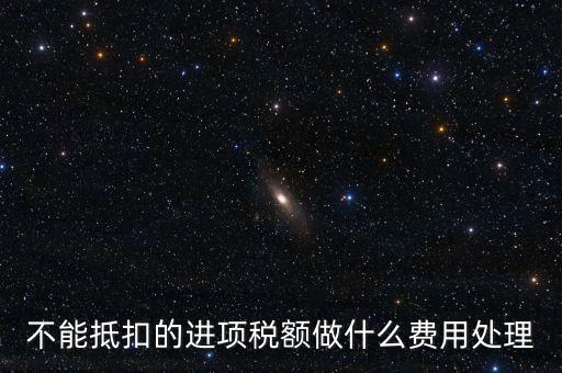 不能抵扣的進(jìn)項稅額做什么費(fèi)用處理