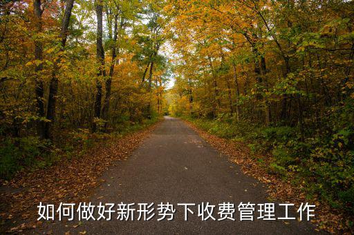 如何搞好征費管理工作，如何做好新形勢下收費管理工作