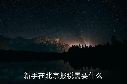 北京企業(yè)如何報稅，請問北京新成立公司報稅流程