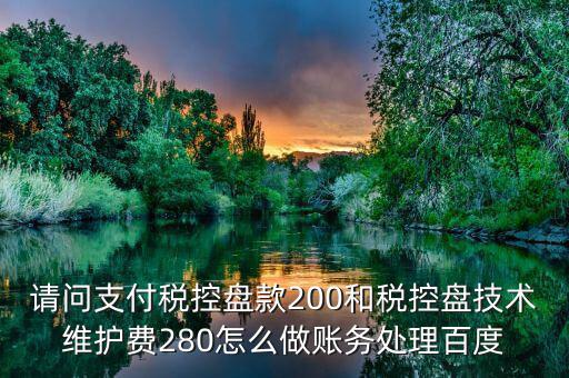 百望稅控280元 如何入賬，稅控280元收到發(fā)票怎么入賬