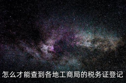 電子稅務(wù)登記如何查詢，稅務(wù)登記號查詢
