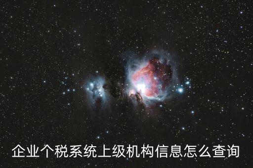 如何查詢納稅人的主管稅務(wù)機關(guān)，企業(yè)個稅系統(tǒng)上級機構(gòu)信息怎么查詢