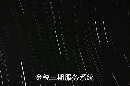 如何編制金稅三期系統(tǒng)查詢手冊(cè)，金稅三期服務(wù)系統(tǒng)