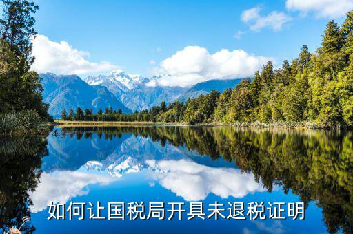 如何開具未退稅證明，如何申請生產(chǎn)企業(yè)出口未退稅證明