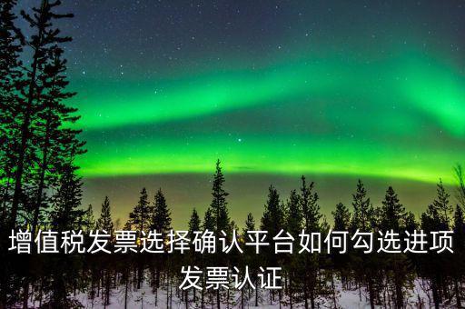 昆山如何網上發(fā)票勾選，增值稅發(fā)票選擇確認平臺如何勾選進項發(fā)票認證
