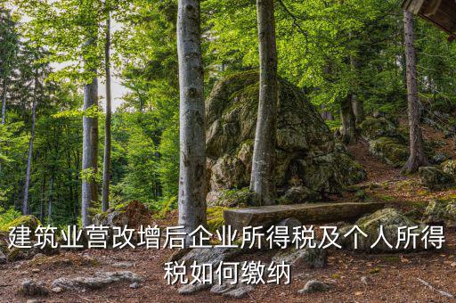 營改增后企業(yè)所得稅如何繳納，營改增后施工企業(yè)所得稅怎樣繳