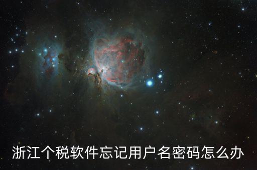 個(gè)稅軟件登錄密碼忘記如何，浙江個(gè)稅軟件忘記用戶名密碼怎么辦