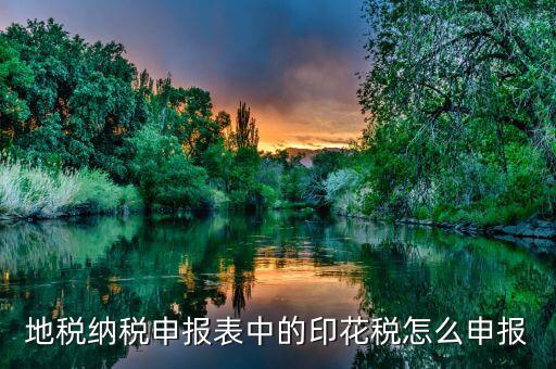 如何計提地稅印花稅，印花稅如何計提