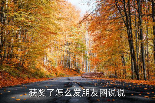 獲獎(jiǎng)了怎么發(fā)朋友圈說說