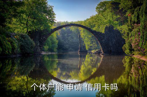  個(gè)體戶(hù)能 申請(qǐng) 信用卡嗎