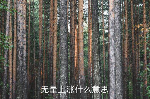 底部無量上漲說明什么，無量上漲什么意思