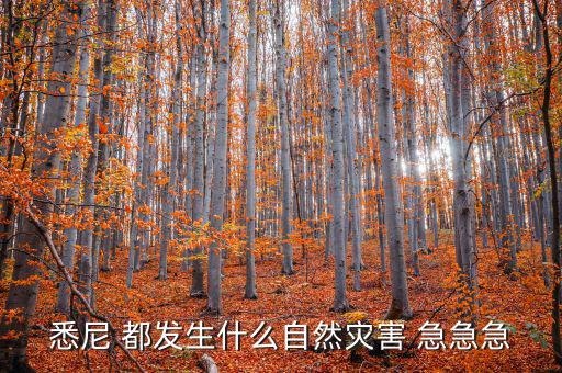 澳大利亞有什么自然災害，澳大利亞最近的自然災害
