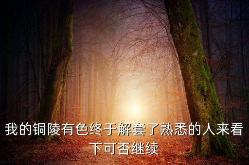 銅陵有色為什么停牌，銅陵有色停牌復(fù)牌后股價(jià)從10幾元到3元多