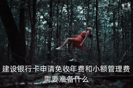 銀行卡申請免年費需要攜帶什么，建設(shè)銀行卡申請免收年費和小額管理費需要準(zhǔn)備什么
