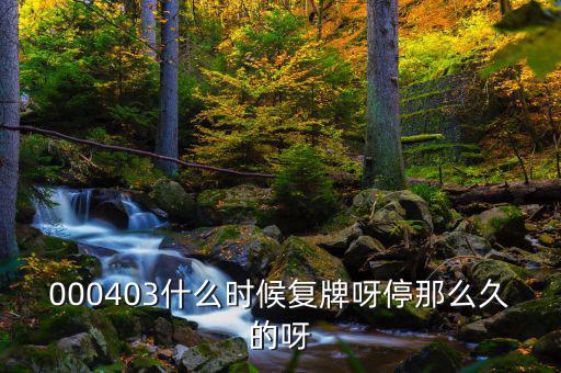 2014成飛集成什么時(shí)候復(fù)牌，000403什么時(shí)候復(fù)牌呀停那么久的呀
