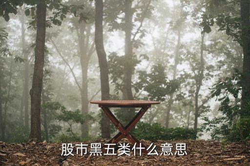 李大霄黑五類是什么，李大霄常說的黑五類股票指的是什么股票