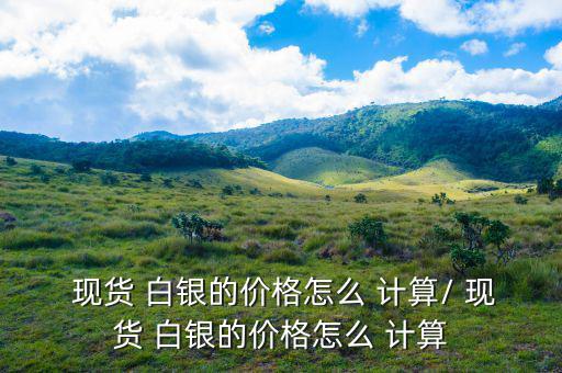  現(xiàn)貨 白銀的價格怎么 計(jì)算/ 現(xiàn)貨 白銀的價格怎么 計(jì)算