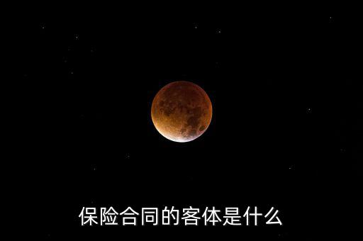 保險(xiǎn)合同客體是什么意思，人身保險(xiǎn)合同的客體具體是指什么