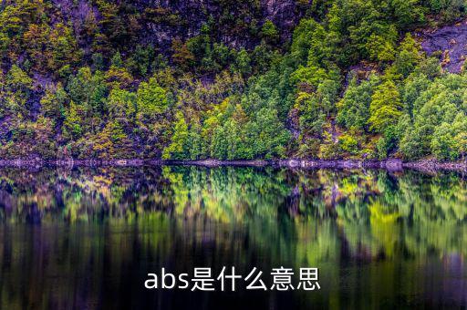 abs發(fā)行是什么意思，abs是什么意思