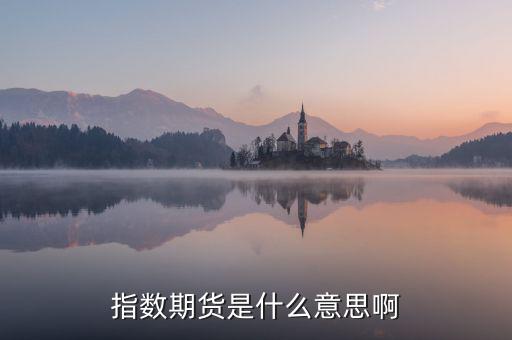 指數期貨是什么意思啊