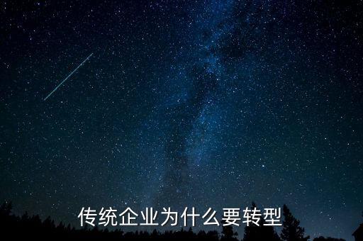 傳統(tǒng)企業(yè)為什么要轉型
