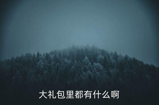 雙匯大禮包中有什么，大禮包里都有什么啊