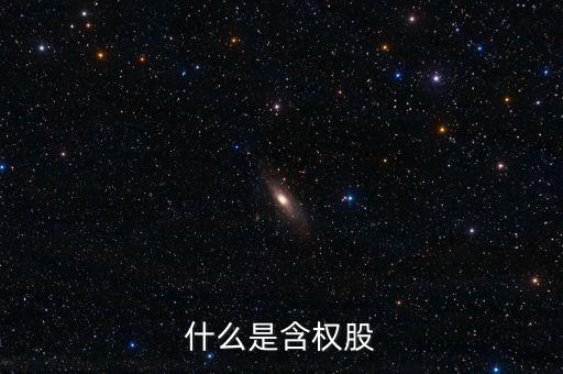 什么是含權(quán)股，請問什么叫含權(quán)的股票