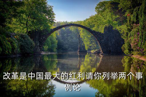 改革是中國最大的紅利請你列舉兩個(gè)事例論