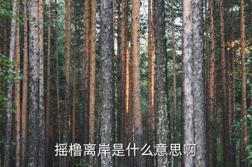 離岸是什么意思，搖櫓離岸是什么意思啊
