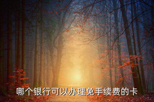 什么銀行的卡不用工本費(fèi)，哪種銀行卡辦理時(shí)不需要工本費(fèi)和年費(fèi)