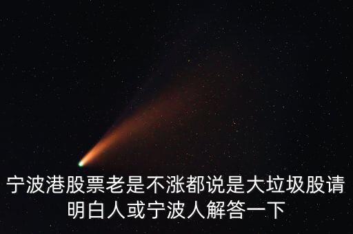 寧波港為什么一直停牌，寧波港股票老是不漲都說(shuō)是大垃圾股請(qǐng)明白人或?qū)幉ㄈ私獯鹨幌?/></a></span><span id=