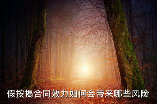 假按揭合同效力如何會帶來哪些風(fēng)險