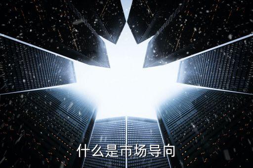 什么叫市場導向機制，什么是市場導向