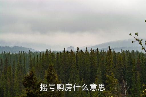 什么是搖號選房，買房搖號是什么意思