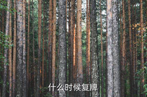 三特索道什么時候復(fù)牌，000560各位大神知道啥時候復(fù)牌