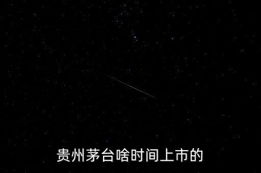 貴州茅臺(tái)什么時(shí)候上市，貴州茅臺(tái)啥時(shí)間上市的
