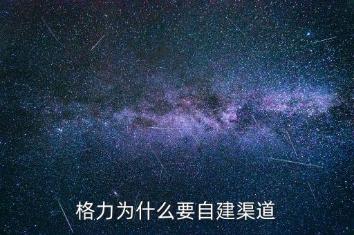 格力為什么自建渠道，格力與國美電器將來的合作的可能性如何請(qǐng)說明原因