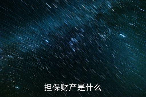 擔(dān)保法定產(chǎn)區(qū)是什么意思，擔(dān)保財產(chǎn)是什么