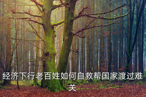 中國為什么經(jīng)濟下行老百姓怎么辦，經(jīng)濟下行老百姓如何自救幫國家渡過難關